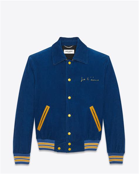 ysl mens teddy jacket|ysl teddy jacket women's.